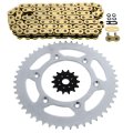 Fits Honda Cr125r 125 R Gold O Ring Chain And Sprocket 14 51 114l 