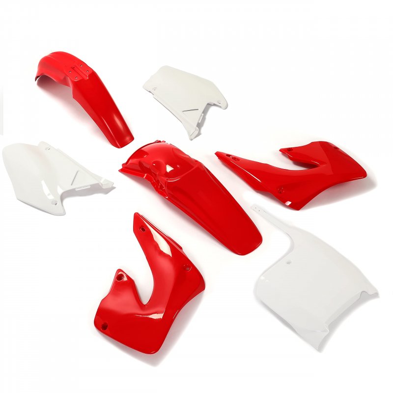 2000-2001 Honda Cr125r Cr250r Plastic Kit Complete Bodywork Body Red White