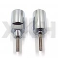 Smt-no Cut Frame Slider Crash Protector Compatible With 2004 2005 Suzuki Gsxr 600 750 Chrome B00ruedpu6