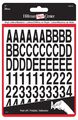 The Hillman Group 847212 1-inch Die-cut Letters Numbers Kit Black 