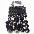 Httmt Mt247-004- Chrome Bolts Toppers Caps Compatible With 2000-2005 2006 H-d Softail Twin Cam