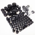 Httmt Mt247-004- Chrome Bolts Toppers Caps Compatible With 2000-2005 2006 H-d Softail Twin Cam