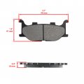 Caltric Front Brake Pads Compatible With Yamaha Xv250 Virago 250 1995-2007