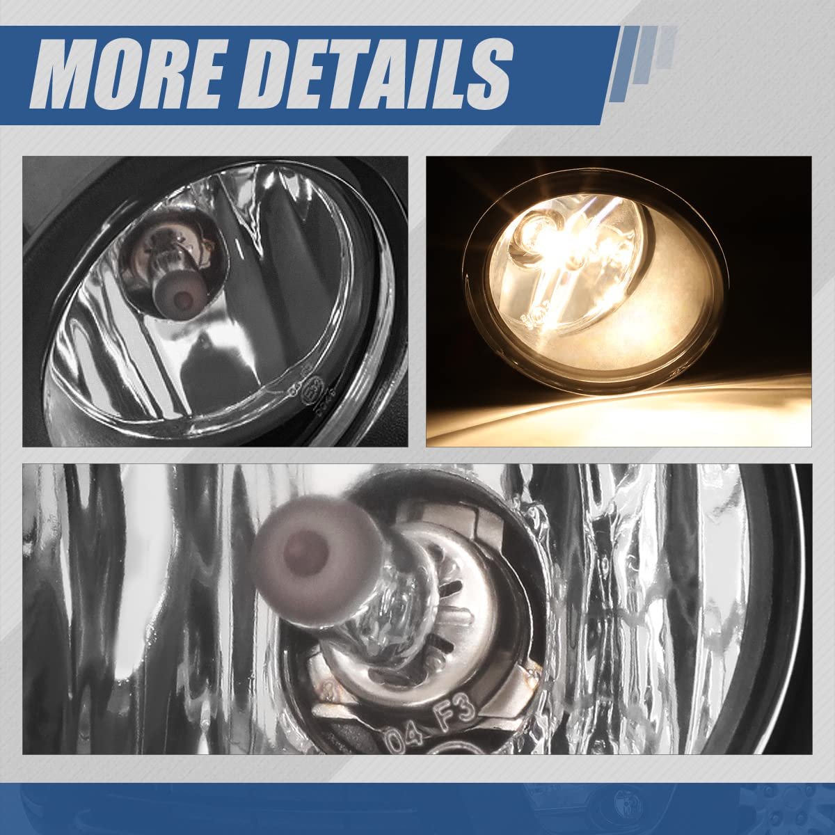 Fog Lights Assembly For 2013 2014 2015 Nissan Altima Chrome Housing With Clear Lens And Bezels Cover Driver Passenger Side H11