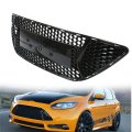 Front Bumper Center Grille Radiator Hood Insert Replacement For 2013-2014 Focus St 