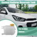 X Autohaux Coolant Radiator Recovery Expansion Reservoir Tank White Yellow For Vauxhall Astra H Mk5 2004-2014