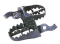Super Stock Black Foot Pegs For Honda 50mm X 75mm Heavy Duty Metal Platform Pair Model 272212 