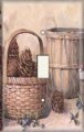 Snazzyswitch Pine Cone Baskets Decorative Light Switch Cover Single Toggle Wall Plate 