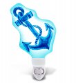 Cota Global Ship Anchor Glass Plug In Night Light Energy Efficient Nightlight Wall Decorative Manual On Off Switch Incandescent 