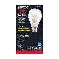 Satco 24 Pack Dimmable Led Filament Lamps S12422 High Lumens 10 5 Watt A19 Clear Medium Base 2700k 90 Cri 120 Volt For Use At
