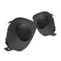 Fog Light Molding Pair For Dodge Charger 2015 2023 Front Driver And Passenger Side Black Textured Finish With Hood Scoop 