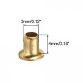 Uxcell Hollow Rivet 3mm X 4mm Through Hole Copper Rivets Grommets Double-sided Circuit Board Pcb 200pcs