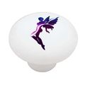 Lightning Fairy Silhouette High Gloss Ceramic Drawer Knob 