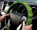 Steering Wheel Cover Lucky Shamrock Celtic Knots Covers Green Clover Protector Car Accessory 15 Inches