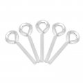 5 Pcs 7 32 In Allen Wrench Keychain Standard Hex Dogging Key With Full Loop For Security Doors And Steel Frames Black Alloy