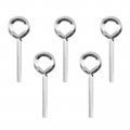 5 Pcs 7 32 In Allen Wrench Keychain Standard Hex Dogging Key With Full Loop For Security Doors And Steel Frames Black Alloy 