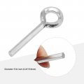 5 Pcs 7 32 In Allen Wrench Keychain Standard Hex Dogging Key With Full Loop For Security Doors And Steel Frames Black Alloy