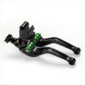Short Brake Clutch Levers For Kawasaki Ninja 250r 2008-2012 Z250 2013-2014 Z125 Pro 2015-2017 300r Z300 2013-2017 Black 