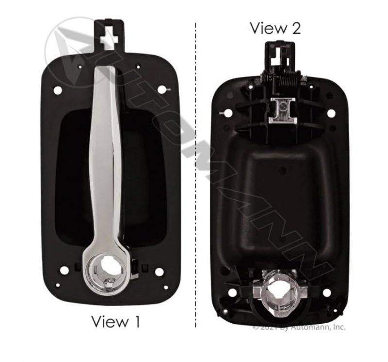 Exterior Door Handle Left Driver Side International H-duty Cxt Mxt Rxt Prostar 3200 4000 7000 8000 Black With Chrome Lever
