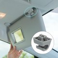 X Autohaux Car Sun Visor Hook Clip 126-810-00-12-8412 For Mercedes Benz W123 W124 W126 W201 190 E S Class Gray 2 Pcs
