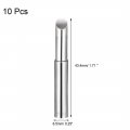 Uxcell Soldering Iron Tips 4mm X 6 5mm Bevel Edge Replacement For Solder Station Tip 900m-t-5c Silver 10pcs