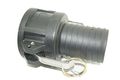 2-inch 1000liter Heavy Duty Poly Polypropylene Cam Groove Fitting Ibc Water Tank Hosetail Camlock Coupling Connector Valve