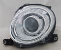 Left Headlight Assembly For 2012 To 2019 Fiat 500 Led Light Source Clear Plastic Lens Waterproof Full With Bulbs 