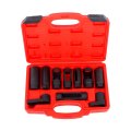 10pcs Oxygen Sensor Socket Set Oil Pressure Transmitting Unit Disassembly Tool Kit 1 2 Inch And 3 8 Square Drive 