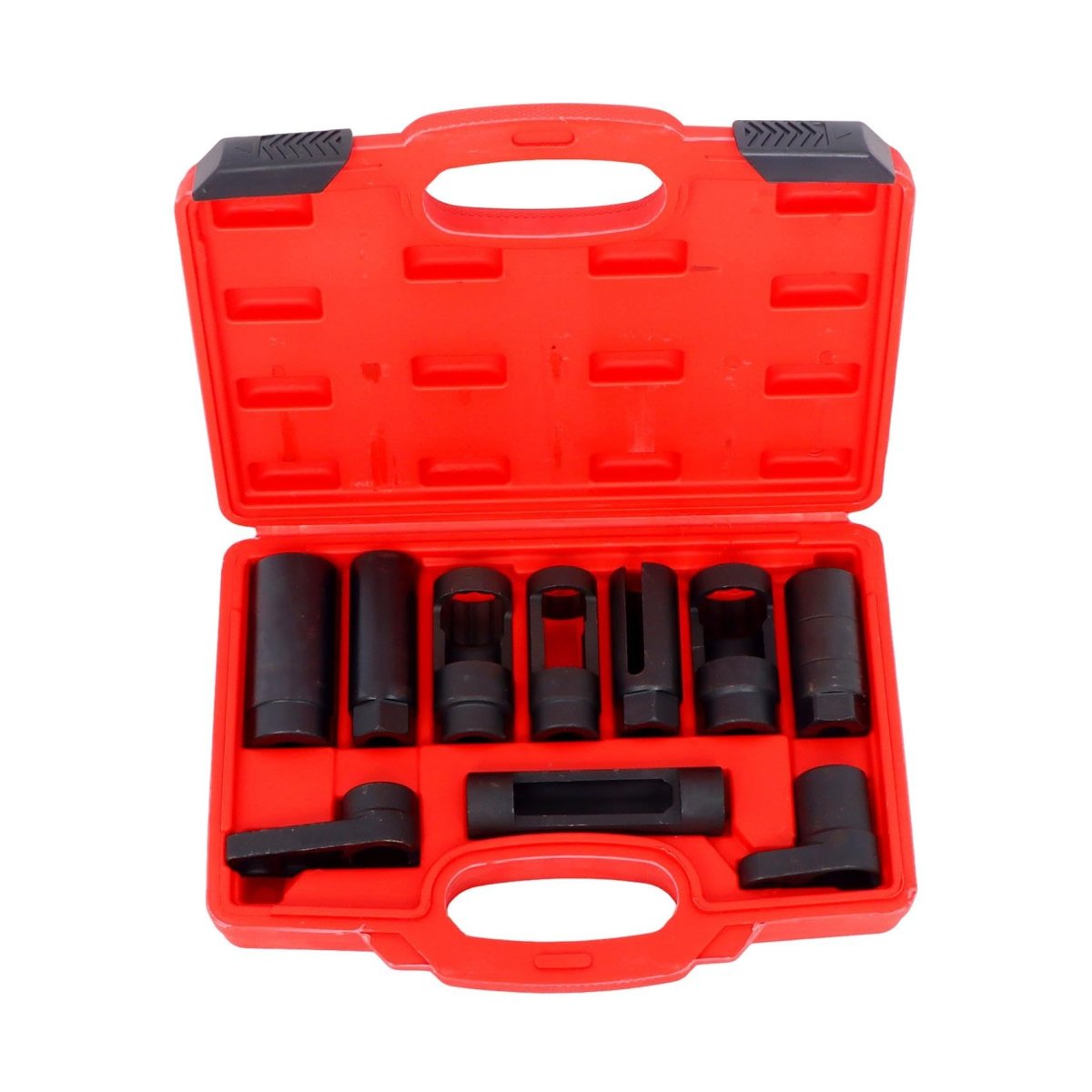 10pcs Oxygen Sensor Socket Set Oil Pressure Transmitting Unit Disassembly Tool Kit 1 2 Inch And 3 8 Square Drive