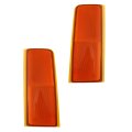 Front Headlight Reflector Pair For Chevy C1500 C2500 Suburban 1992 To 1999 With Sealed Beam Headlights Replaces Gm2556101 