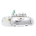Rear Exterior Door Handle Pair For Dodge Charger 2006 2007 2008 2009 2010 Driver And Passenger Side All Chrome Submodels 