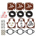 Labwork Carburetor Rebuild Repair Kit With Float Replacement For Johnson Evinrude 65 70 75 Hp Pack Of 3