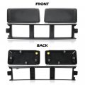 G-plus Front Bumper Lower Center Cover Guards Pads End Caps Compatible With Ford F150 2018-2020 Jl3z17b968bb Abs