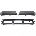 G-plus Front Bumper Lower Center Cover Guards Pads End Caps Compatible With Ford F150 2018-2020 Jl3z17b968bb Abs