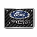 Ipick Image Made For Ford F-150 3d Logo Carbon Fiber Texture Billet Aluminum 2 Inch Tow Hitch Cover