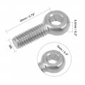 Uxcell M6 X 20mm Machinery Shoulder Swing Lifting Eye Bolt 304 Stainless Steel Metric Thread 10pcs