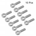 Uxcell M6 X 20mm Machinery Shoulder Swing Lifting Eye Bolt 304 Stainless Steel Metric Thread 10pcs