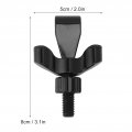 Portable Door Lock Stainless Steel Regulable Travel Entry Safety Security Latch For Home Hotel Apartment College Dorm Black