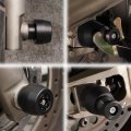 Front Rear Axle Sliders With Swing Bobbin For Tdm 900 2002 2010 Aluminum And Pom Fork Wheel Frame Crash Protection Kit 