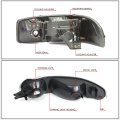 Auto Dynasty 4pcs Black Housing Clear Corner Headlight Bumper Lamps Compatible With Gmc Sierra Yukon Xl 1500 Denali Classic