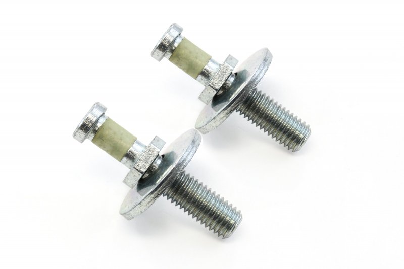Red Hound Auto 2 Door Latch Striker Bolts For Left Or Right 1982-1995 Chrysler Lebaron 1988-1996 Dodge Dakota 1984-1993 Daytona