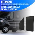 Hecasa Fuel Filler Door Hatch Cover Moulding Trim For 2015-2020d Transit Replacement For Ck4z-61405a26-b Bk3z6129077ac Tank Cap