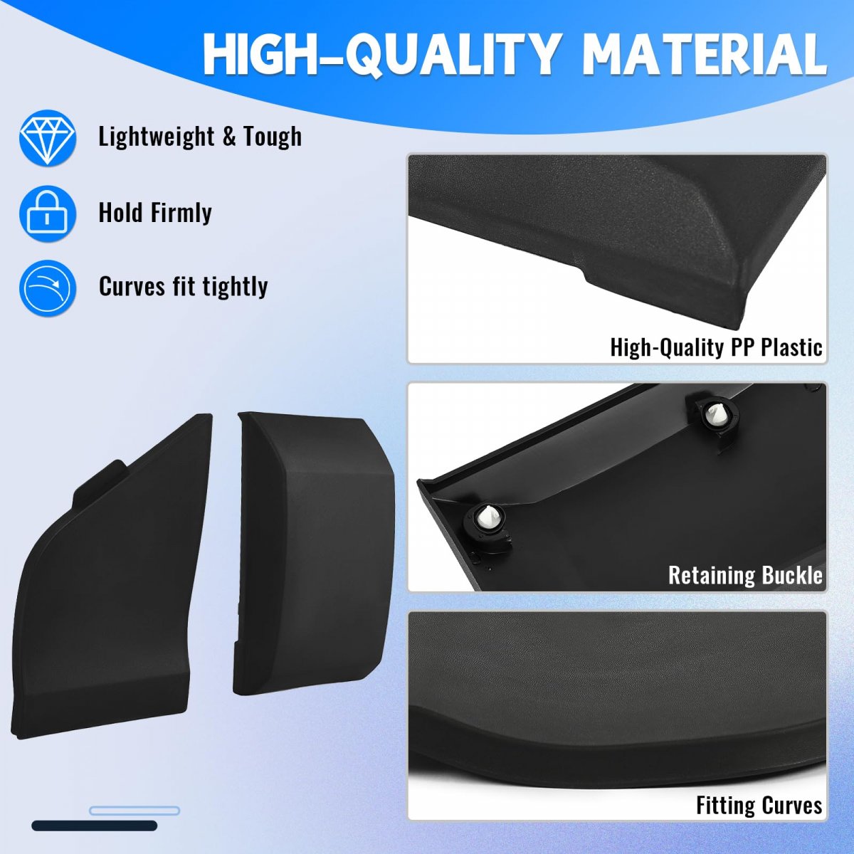 Hecasa Fuel Filler Door Hatch Cover Moulding Trim For 2015-2020d Transit Replacement For Ck4z-61405a26-b Bk3z6129077ac Tank Cap