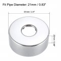 Uxcell Round Escutcheon Plate 61x25mm Stainless Steel Polishing For 21mm Diameter Pipe