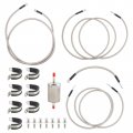 Autokay Qff0012ss Fuel Line Quick Fix Braided Lines Ext Cab Fits For Chevrolet Silverado 1999-2003