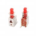 Uxcell 20pcs 6 Pin 2mm Pitch Self-locking Dpdt Mini Micro Push Button Switch