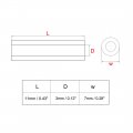 Uxcell Nylon Round Spacer Washer 3mm Id 7mm Od 11mm Length Unthreaded For M3 Screws Block White 1000pcs 3d Printer Tv Wall