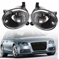 1 Pair Fog Lights Replacement For A4 S4 B8 2009-2012 With Bulbs Driving Lamps Driver And Passenger Side 