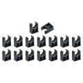 16pcs Pvc Water Pipe Clamps Clips U-shaped Tubing Hose Buckles Irrigation Tube Holder For 25mm Od Tv Trays Hanger Support Black 