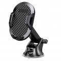 Stylish Carbon Fiber Car Phone Holder For 4 7a 7 2in Screens Suction Cup Air Outlet 
